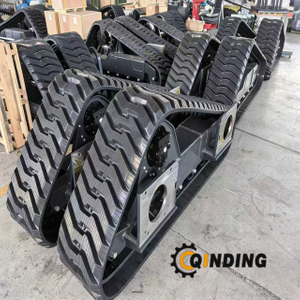 Construction Triangular Rubber Tracked Chassis – Sliding Loader Undercarriage