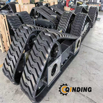 Construction Triangular Rubber Tracked Chassis – Sliding Loader Undercarriage