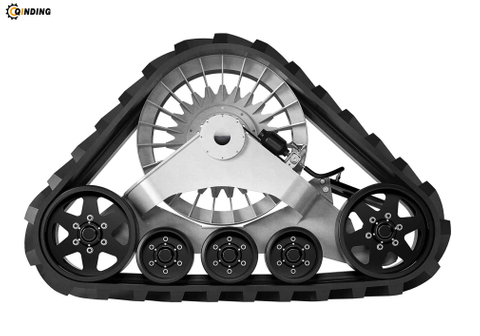 Triangular Rubber Tracked Undercarriage with Customers' Requirements for Agricultural Harvester 