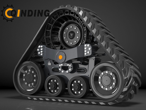 Triangular Rubber Tracked Wheel Chassis 