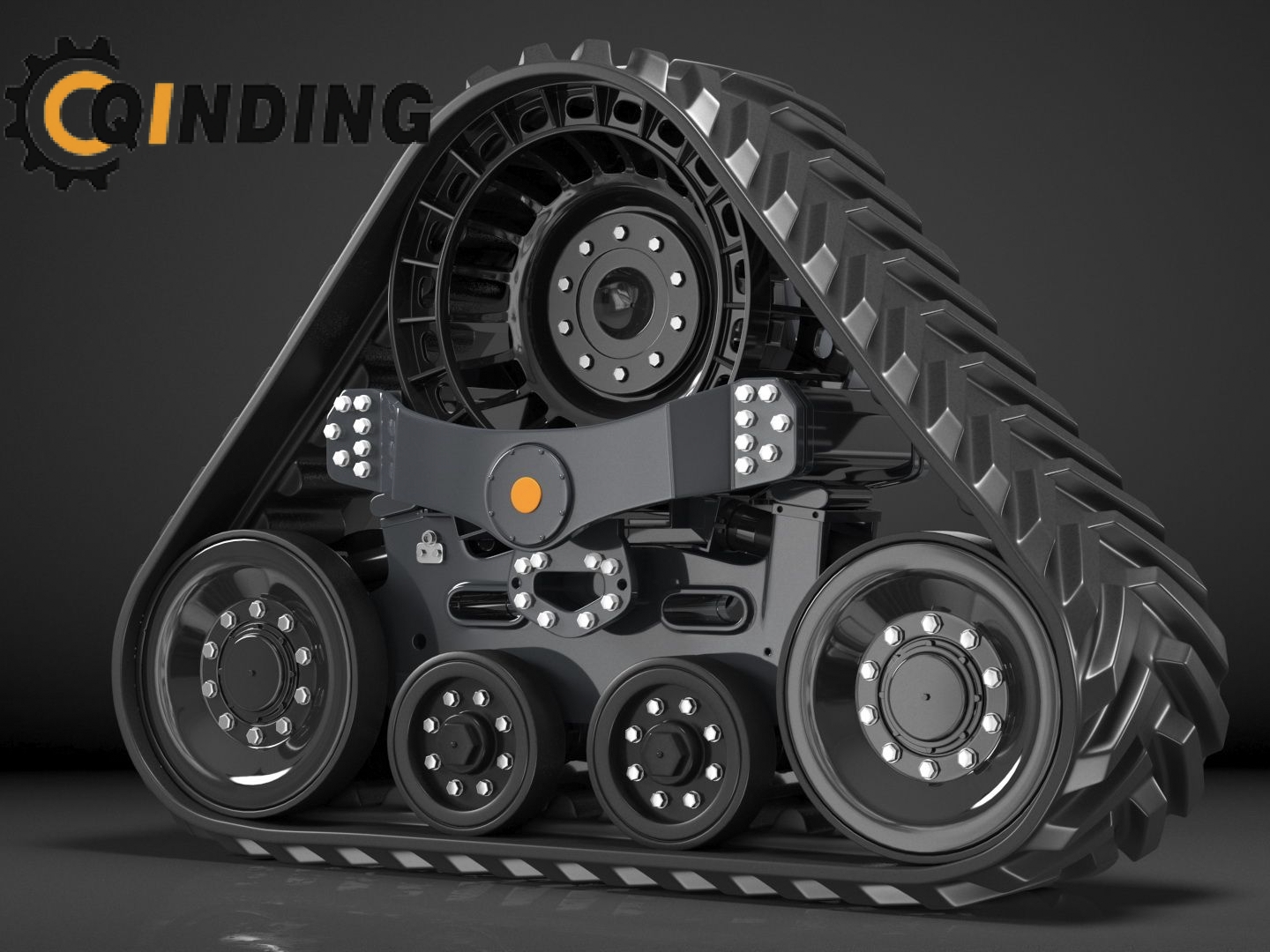 Triangular Rubber Tracked Wheel Chassis 