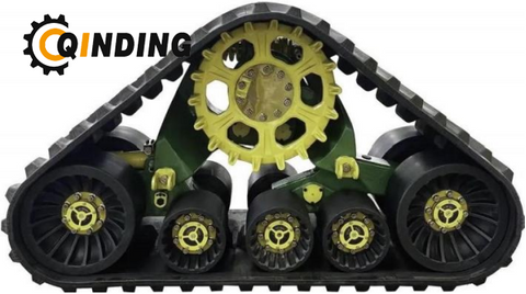 QDRT Agriculture Tracked Vehicle Crawler Chassis Rubber Track Undercarriage System for Case785