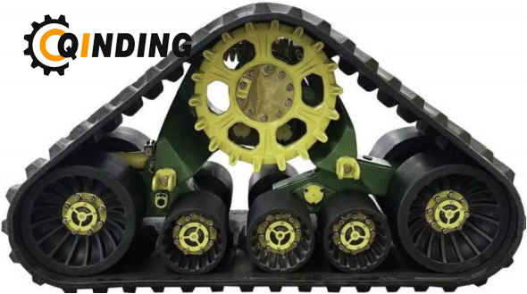 QDRT Agriculture Tracked Vehicle Crawler Chassis Rubber Track Undercarriage System for Case785