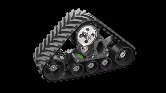 For Construction & Agriculture Triangular Rubber Tracked Wheel Chassis for CASE IH 6088 5130 6130 7130 7140 7230