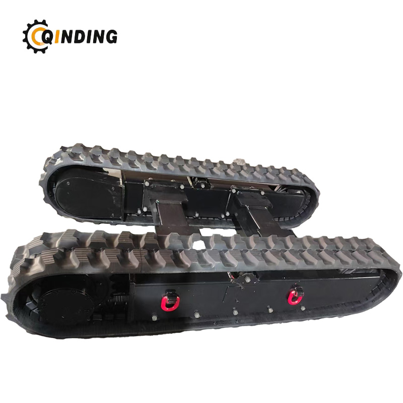 Qinding Machinery Delivers 4-Ton Rubber Track Chassis