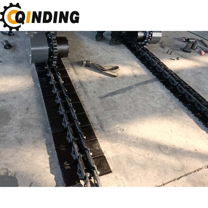 QDRT-02T 2 Ton Rubber Track ageUndercarri Chassis for Crusher and Screener, Crawler Excacator,Crane 1815mm x 367mm x 230mm