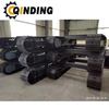 QDRT-10T 10 Ton Rubber Track Crawler Base Undercarriage for Crawler Excavator, Harvesting, Materialhandling 3551mm x 670mm x 450mm