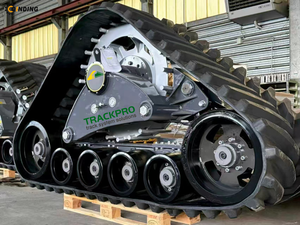Triangular Rubber Tracked Undercarriage with Customers' Requirements for Agricultural Harvester 