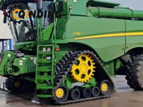 QDRT Agriculture Tracked Vehicle Crawler Chassis Rubber Track Undercarriage System for Case785