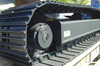 QDRT-10T 10 Ton Rubber Track Crawler Base Undercarriage for Crawler Excavator, Harvesting, Materialhandling 3551mm x 670mm x 450mm