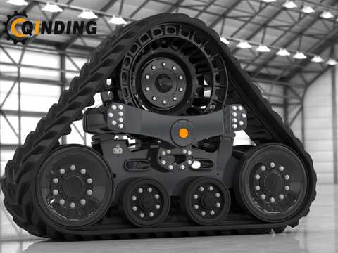 Triangular Rubber Tracked Wheel Chassis 