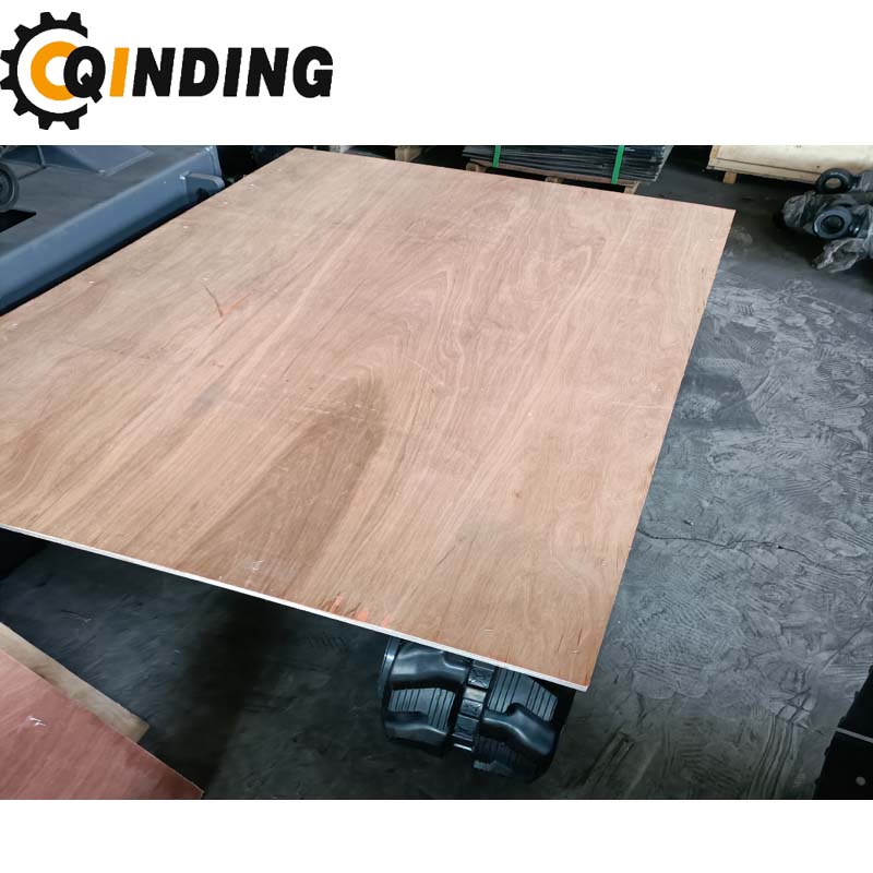 QDRT-01T 1 Ton Rubber Track Undercarriage Chassis for Drilling Rig, Mobile Crusher, Agricutural Machine 1220mm x 309mm x 180mm