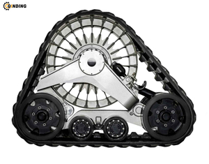 Triangular Rubber Tracked Undercarriage with Customers' Requirements for Agricultural Harvester 